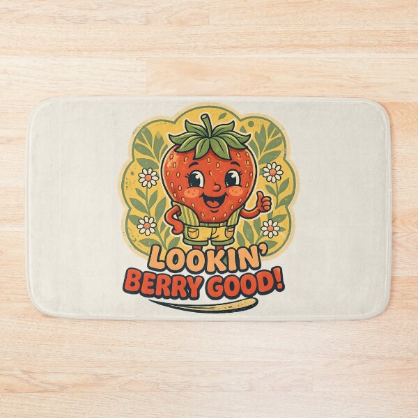 Item preview, Lookin Berry Good Retro 70s Strawberry Cartoon designed and sold by radiogalaxy.