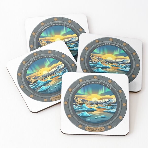 Item preview, Iceland Midnight Sun Porthole Window Travel  designed and sold by Modefissi.
