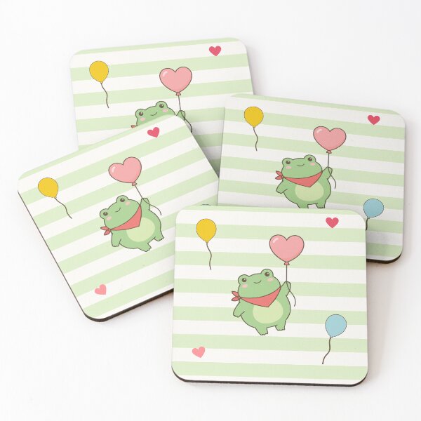 Item preview, Cute Frog Party Balloon Kawaii Design | Adorable Frog Lover Gift | Funny Amphibian Art designed and sold by ice-apparel.