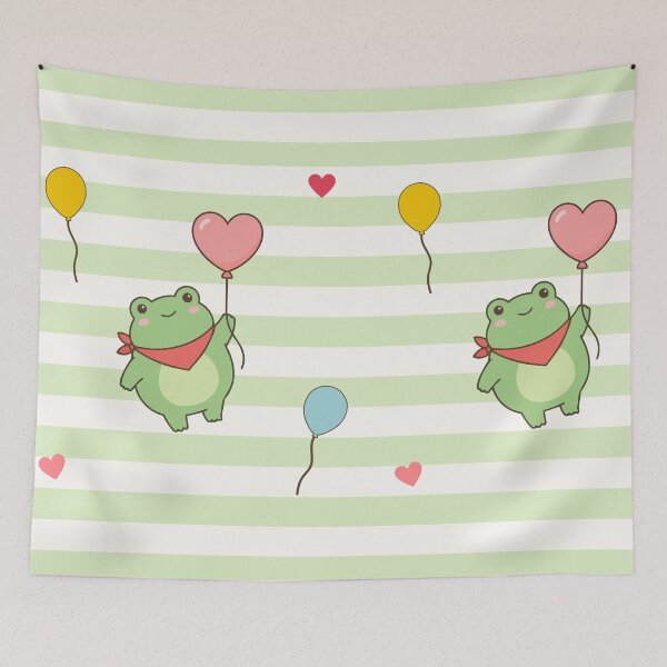 Item preview, Cute Frog Party Balloon Kawaii Design | Adorable Frog Lover Gift | Funny Amphibian Art designed and sold by ice-apparel.