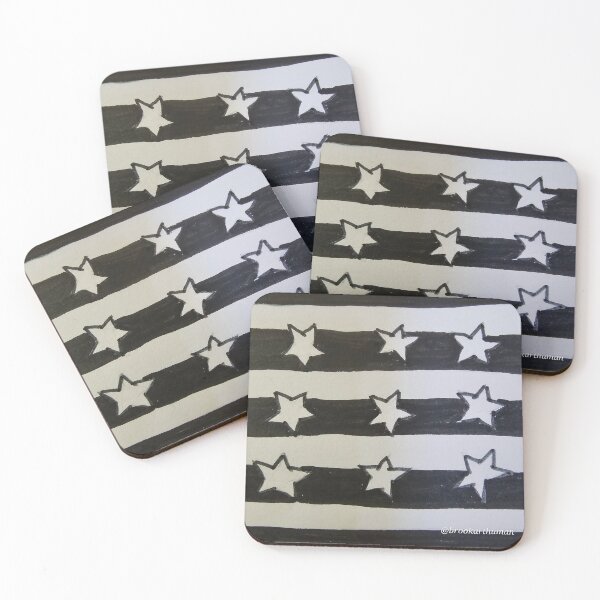 Item preview, Black and White Stars and Stripes  designed and sold by DancingCreek.