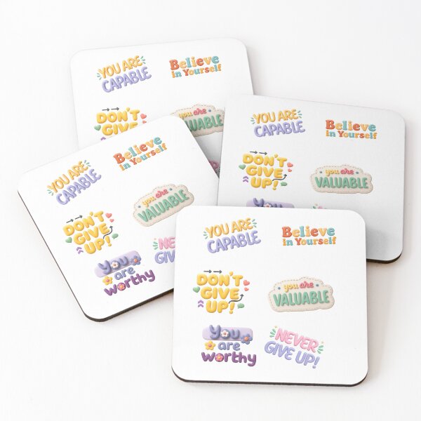 Item preview, Cute 3D Motivational Quotes Sticker Pack - Mental Health Matters designed and sold by thazinart.