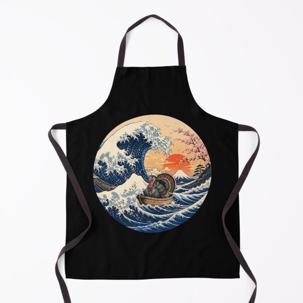 Item preview, Funny Turkey Captain Japanese Kanagawa Wave Japan Boat Mom Dad Kids designed and sold by FurryHavenPH.