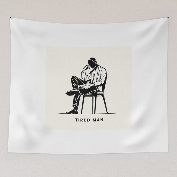 Item preview, A Tired Man designed and sold by Art School Dropout.