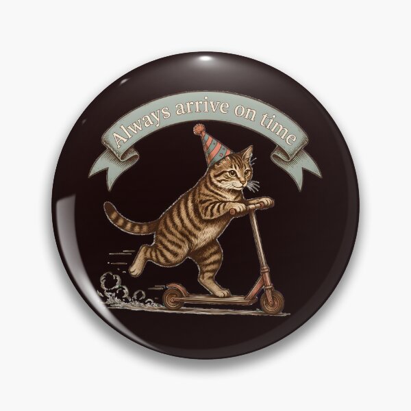 Item preview, Copy of Cat riding a scooter - Always arrive on time designed and sold by ParadoxParadox.