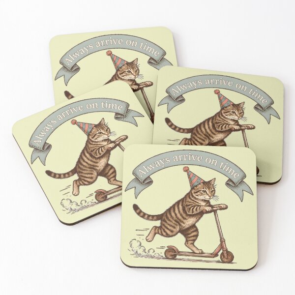 Item preview, Copy of Cat riding a scooter - Always arrive on time designed and sold by ParadoxParadox.