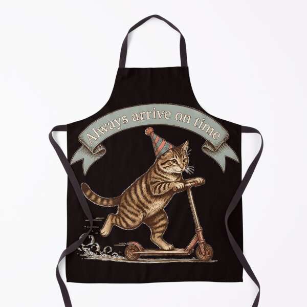 Item preview, Copy of Cat riding a scooter - Always arrive on time designed and sold by ParadoxParadox.