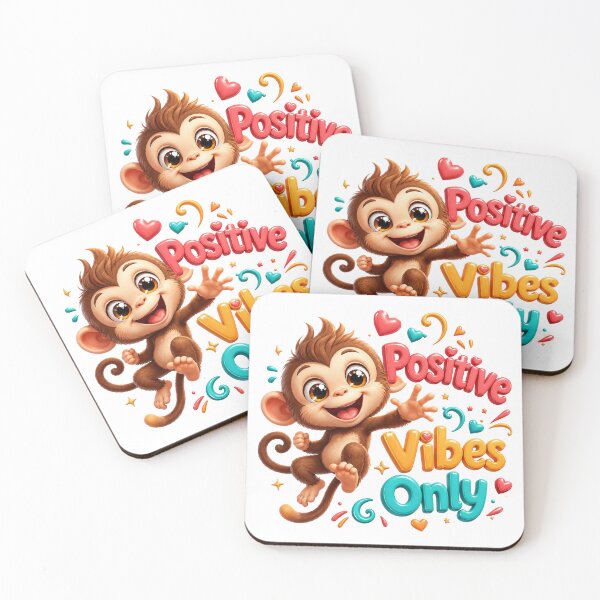 Item preview, Positive Vibes Monkey Joy designed and sold by BlissBlvdShop.