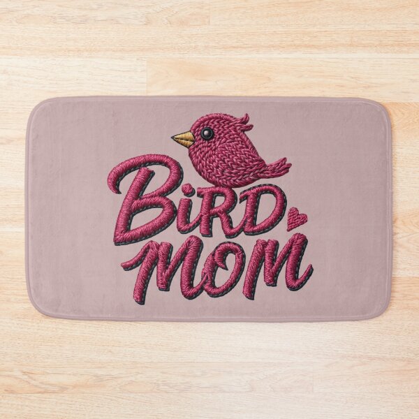Item preview, Bird Mom Pink Songbird Embroidered Design designed and sold by MegaNovaArt.