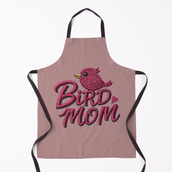 Item preview, Bird Mom Pink Songbird Embroidered Design designed and sold by MegaNovaArt.