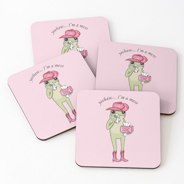 Item preview, Crying Over Fictional Characters Sad Frog Tissue Box Coquette Meme designed and sold by ronakris009.