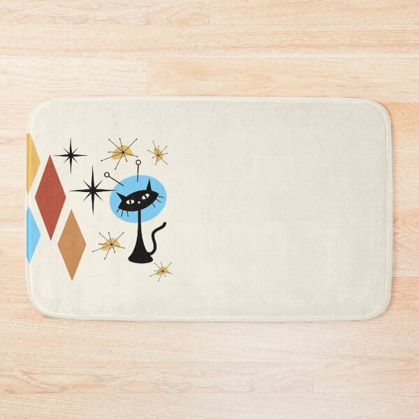 Item preview, Retro Vintage Mid Century Modern Atomic Cat Aesthetic Design designed and sold by CapturedByeJ.