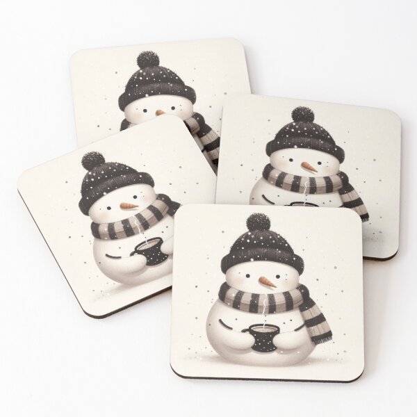 Item preview, A Snowman Drinking Cocoa designed and sold by Art School Dropout.