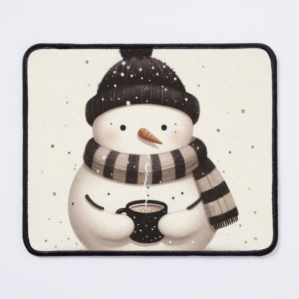Item preview, A Snowman Drinking Cocoa designed and sold by Art School Dropout.