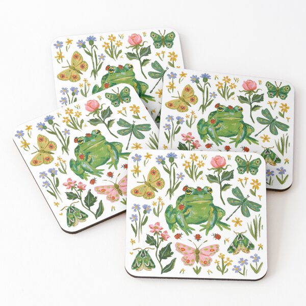 Item preview, Frog Moths Butterflies Ladybugs Flowers designed and sold by Fable & Fern .