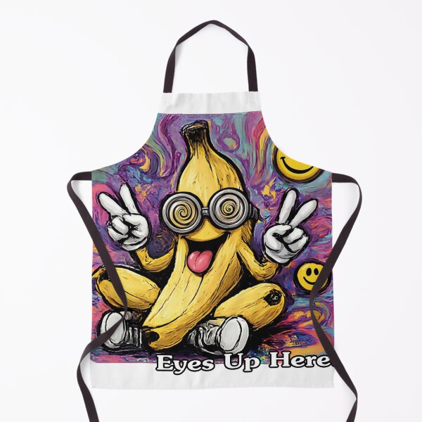 Item preview, Funny Banana with Hypnotic Glasses – Eyes Up Here! designed and sold by RedPixelPlus.