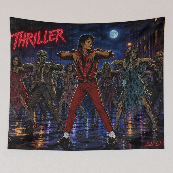 Item preview, Michael Jackson Thriller – Zombie Dance – Cartoon Tribute designed and sold by LuluLeb.