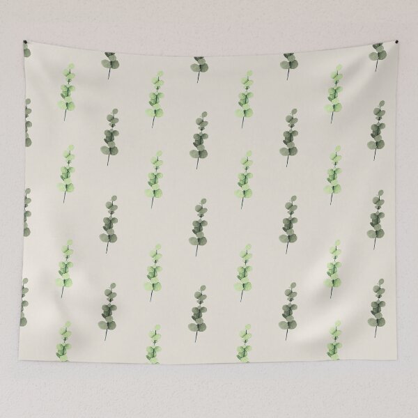 Item preview, Watercolor Eucalyptus Branch Pattern | Sage Green Seamless Botanical Minimalist Nature  designed and sold by Dino-Lune.