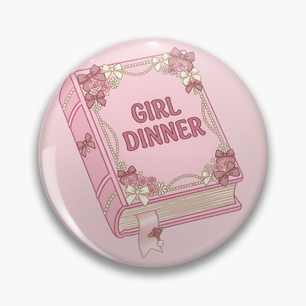 Item preview, Girl Dinner Pink Book Coquette Aesthetic Bookish Reader designed and sold by ronakris009.