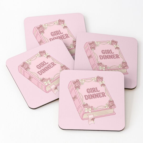 Item preview, Girl Dinner Pink Book Coquette Aesthetic Bookish Reader designed and sold by ronakris009.