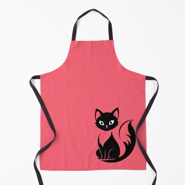 Item preview, Retro Vintage Mid Century Pink and Black Cat designed and sold by CapturedByeJ.