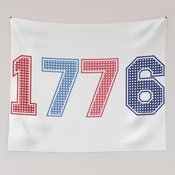 Item preview, Vintage 1776 Varsity Numbers - Retro Patriotic 4th of July designed and sold by VineVibe16Studio.