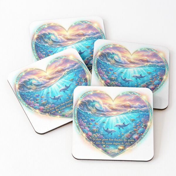 Artikelvorschau, Shining Ocean Love Heart entworfen und verkauft von MalinStyle.