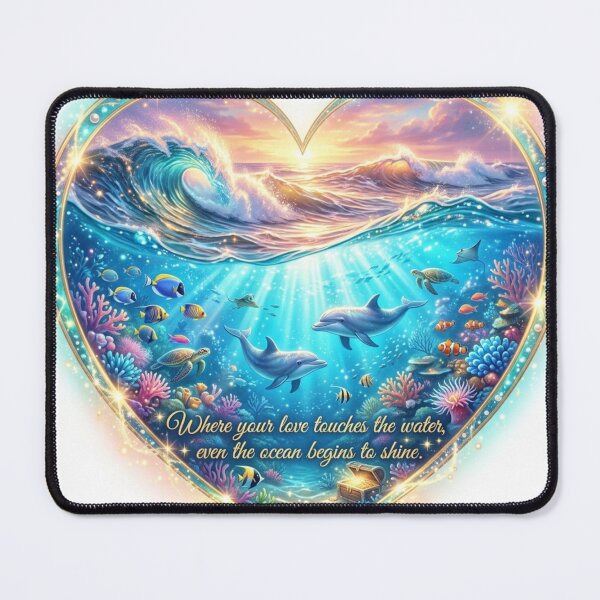 Item preview, Shining Ocean Love Heart designed and sold by MalinStyle.