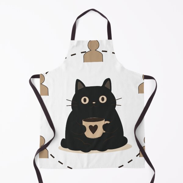 Item preview, Black Cat and Coffee Cute Minimalist Vector Collection Set designed and sold by TatinkaArtskill.
