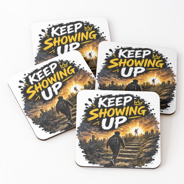 Item preview, Keep Showing Up – Consistency Wins Sticker designed and sold by Genzfirevibes.