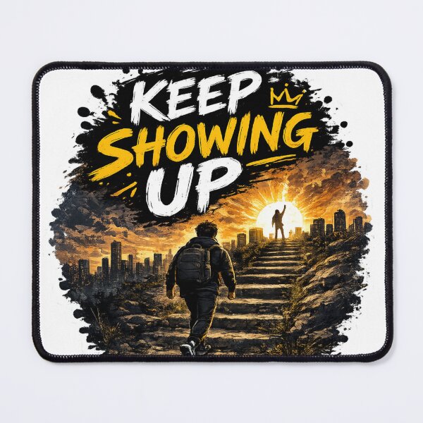 Item preview, Keep Showing Up – Consistency Wins Sticker designed and sold by Genzfirevibes.