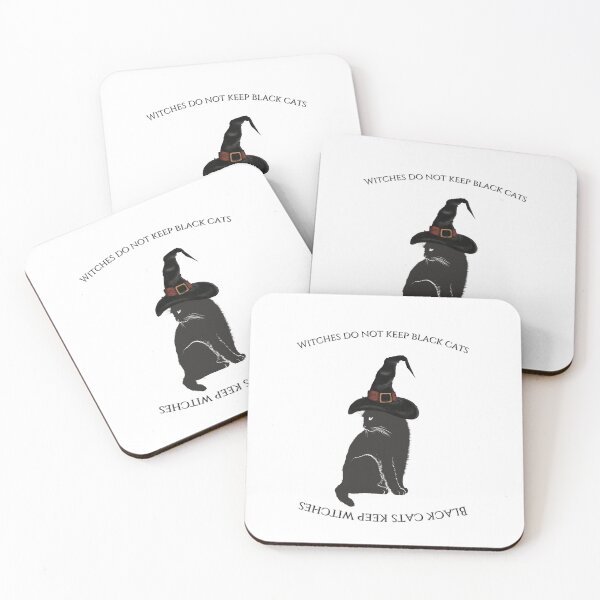 Item preview, Black Cats Keep Witches Gothic Cat Witch Quote  designed and sold by theinkblackcat.