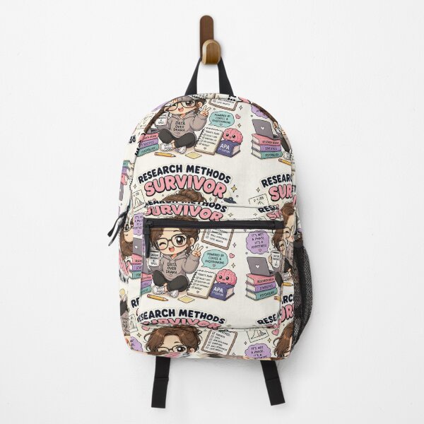 Item preview, Research Methods Survivor | Funny Psychology Student | SPSS & APA Statistics Chibi Kawaii Design designed and sold by Freudian Slip Co..
