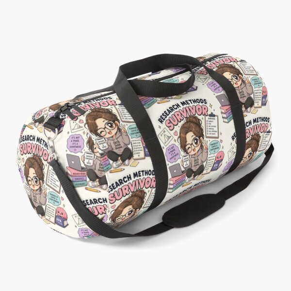 Item preview, Research Methods Survivor | Funny Psychology Student | SPSS & APA Statistics Chibi Kawaii Design designed and sold by Freudian Slip Co..