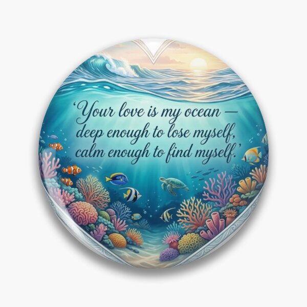 Item preview, Ocean Love Heart designed and sold by MalinStyle.
