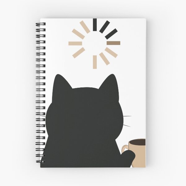 Item preview, Black Cat and Coffee Cute Minimalist Vector Collection Set designed and sold by TatinkaArtskill.