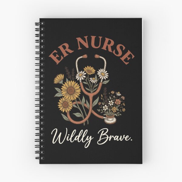 Item preview, ER Nurse Wildly Brave Vintage Floral Stethoscope designed and sold by Pablo70 Store.
