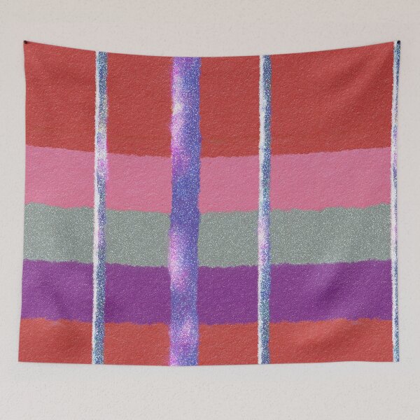 Item preview, Glitter Plaid Color Block Stripes designed and sold by bubblegoth.