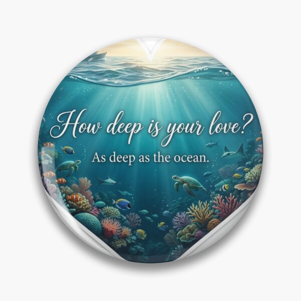 Item preview, Deep Ocean Love Heart designed and sold by MalinStyle.