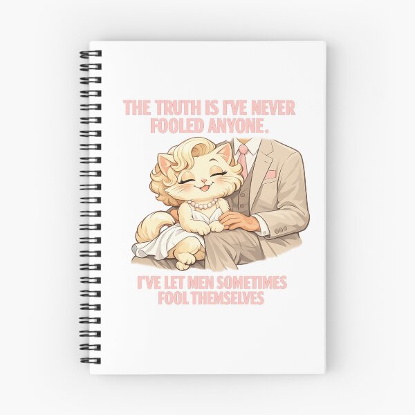 Item preview, Marilyn Monroe Inspired Cat – The Truth Is I've Never Fooled Anyone Quote | Funny Vintage Cat Art | Pastel Cartoon designed and sold by Donsean22.