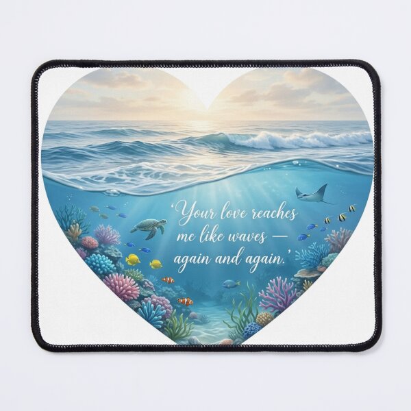 Item preview, Waves of Love Heart designed and sold by MalinStyle.