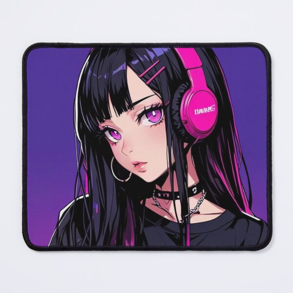 Item preview, Pink Neon Waifu Cyberpunk Art designed and sold by AnimDream .