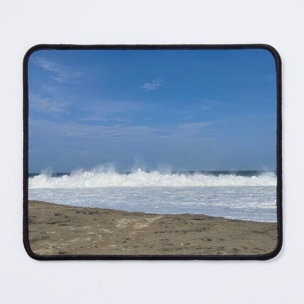 Item preview, Endless wall of spray on the wide sandy beach designed and sold by Art of Momenz.