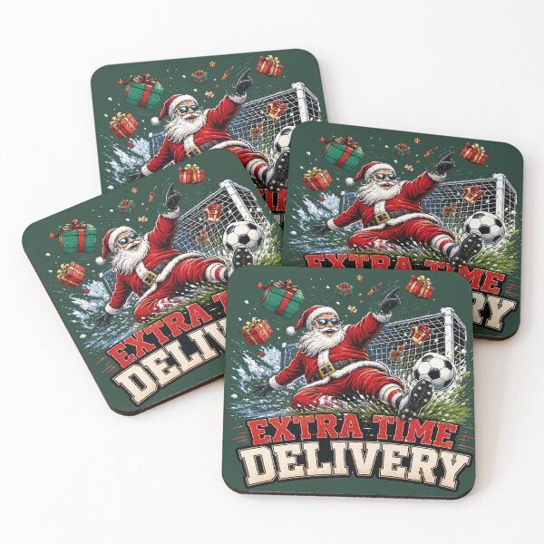 Item preview, Extra Time Delivery – Funny Santa Football Christmas Soccer Graphic | Holiday Streetwear designed and sold by warlistop.