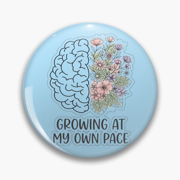 Item preview, Growing At My Own Pace Floral Brain designed and sold by My-Hoodies.