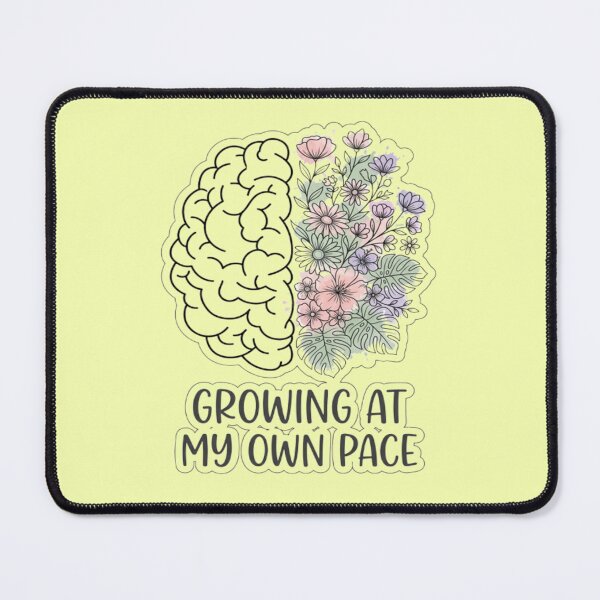Item preview, Growing At My Own Pace Floral Brain designed and sold by My-Hoodies.