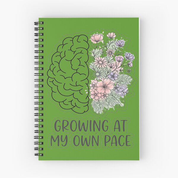Item preview, Growing At My Own Pace Floral Brain designed and sold by My-Hoodies.