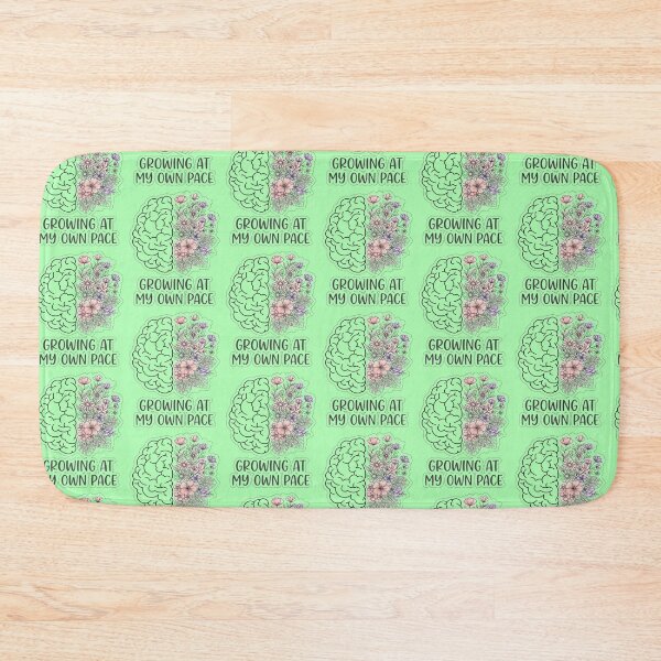 Item preview, Growing At My Own Pace Floral Brain designed and sold by My-Hoodies.