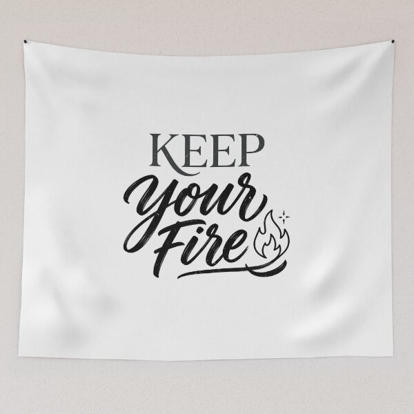 Item preview, Keep Your Fire | Minimal Motivation Typography designed and sold by lalitacreations.