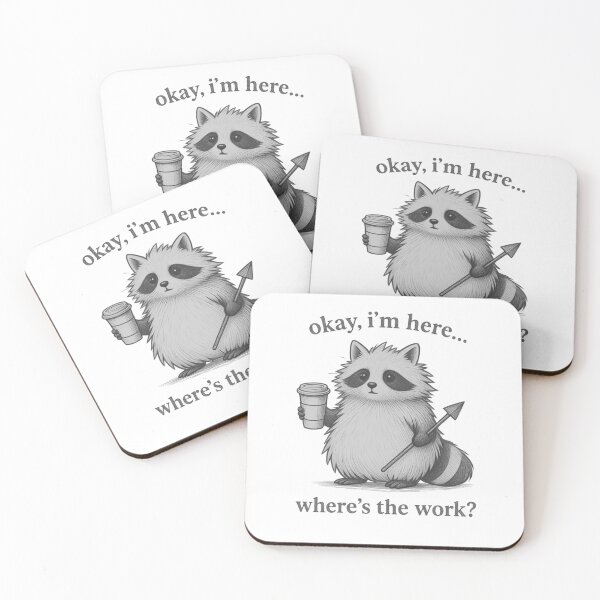 Item preview, Funny Raccoon Office Humor Coffee Graphic designed and sold by EchoPrint Co..